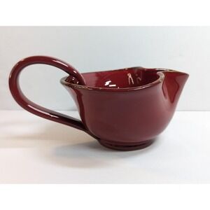 Vietri Rosso Vecchio‎ Open Sauce Boat Made In Italy